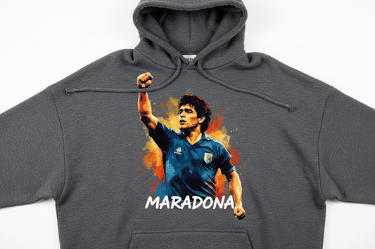 hoodie with maradona print